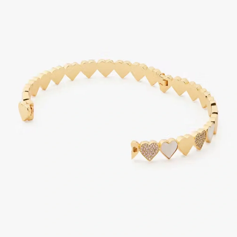 $99 Kate Spade Take Heart Hinged Bangle - Picture 3 of 6